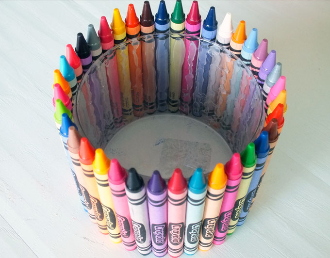 Inside of the Crayon Candy Jar