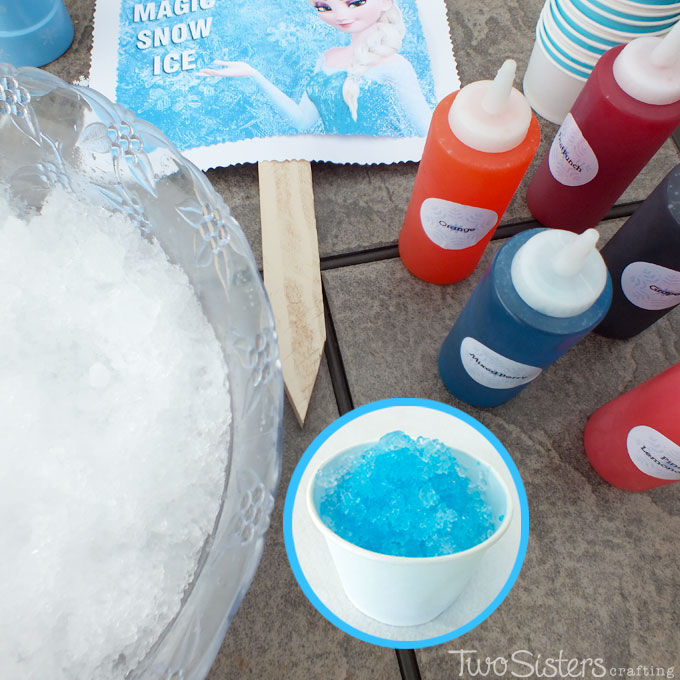 Disney Frozen Party Snow Cone Station