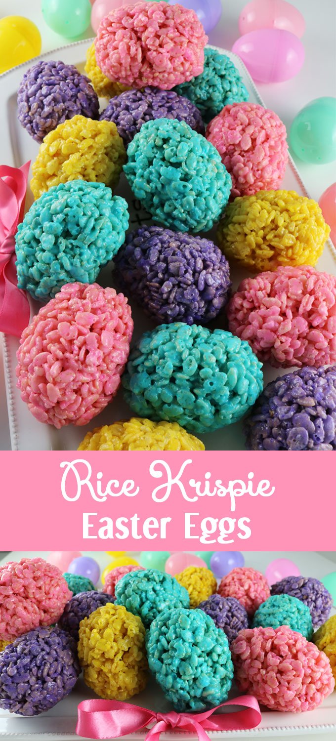 Rice Krispie Easter Eggs - Two Sisters Crafting