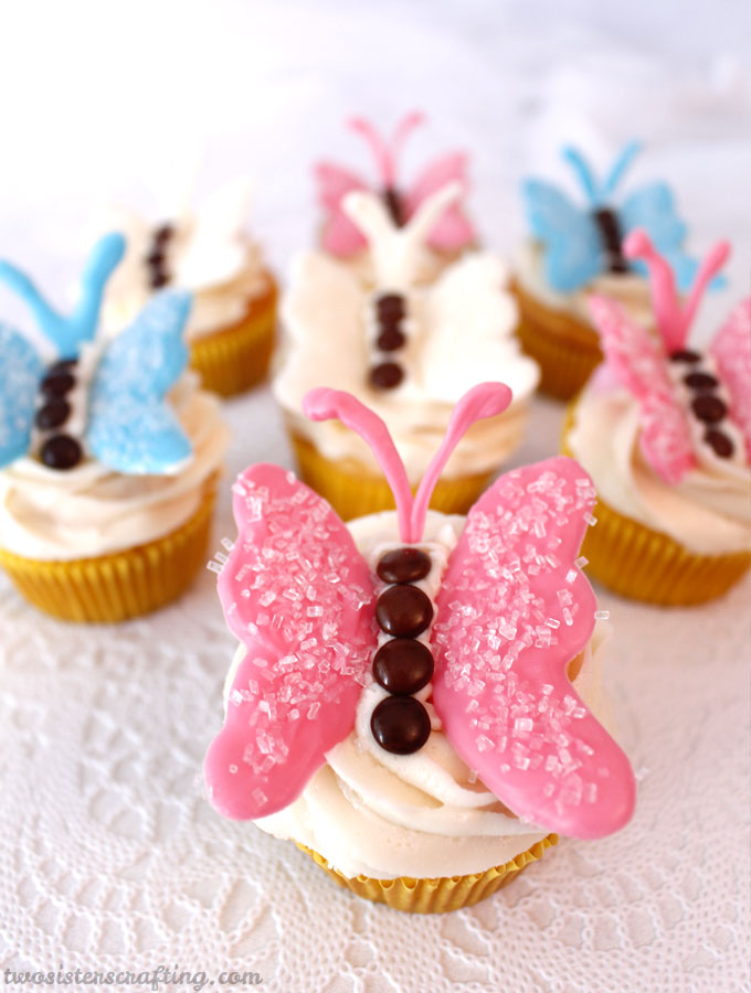 Butterfly Cupcakes - Two Sisters