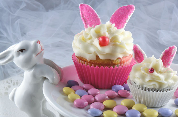 Bunny Cupcakes – adorable, yummy and very easy to make. We promise, anyone can make these super cute Easter treats! We have all the directions you’ll need to made these fun cupcake Easter dessert. Follow us for more great Easter food ideas.