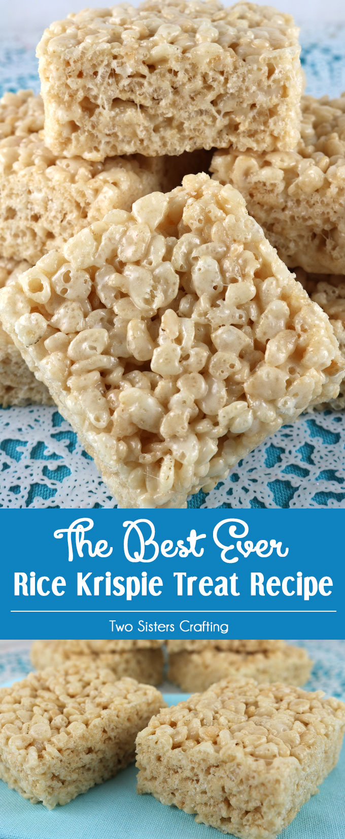 The Best Ever Rice Krispie Treat Recipe - Two Sisters