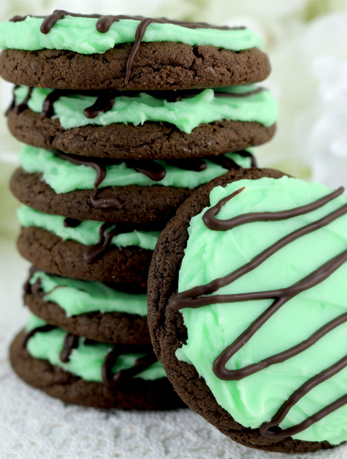 Chocolate Mint Cookies - Two Sisters