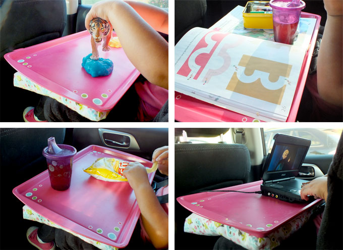 diy road trip travel tray