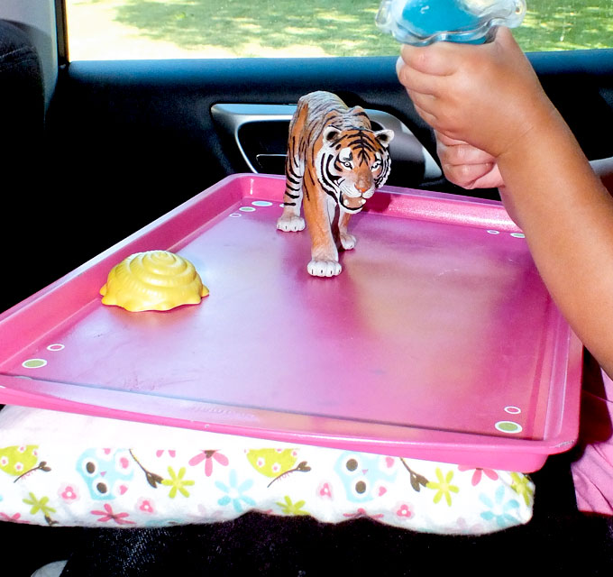 diy road trip travel tray