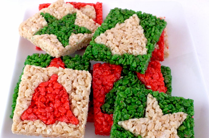 Christmas Rice Krispie Bar | 16 Christmas Rice Krispie Treats Recipes You'll Love