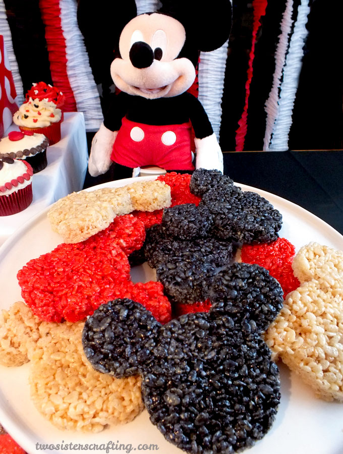 Mickey Mouse Rice Krispie Treats - Two Sisters