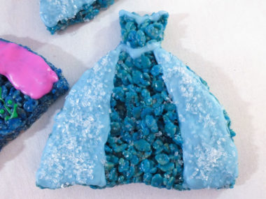 Frozen Elsa's Rice Krispie Treats