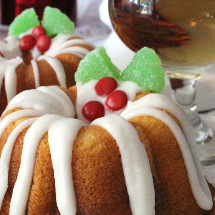 Christmas Mini Bundt Cakes Two Sisters