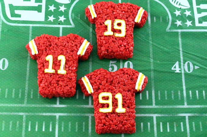 Kansas City Chiefs Rice Krispie Treats