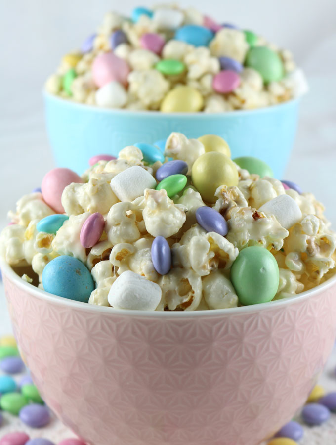 Celebrate with our Easter Candy Popcorn - a fun Easter Dessert that is both sweet and salty and chock full of Easter Candy. This yummy Easter Treat is super delicious and so easy to make. Follow us for more fun Easter Food Ideas.
