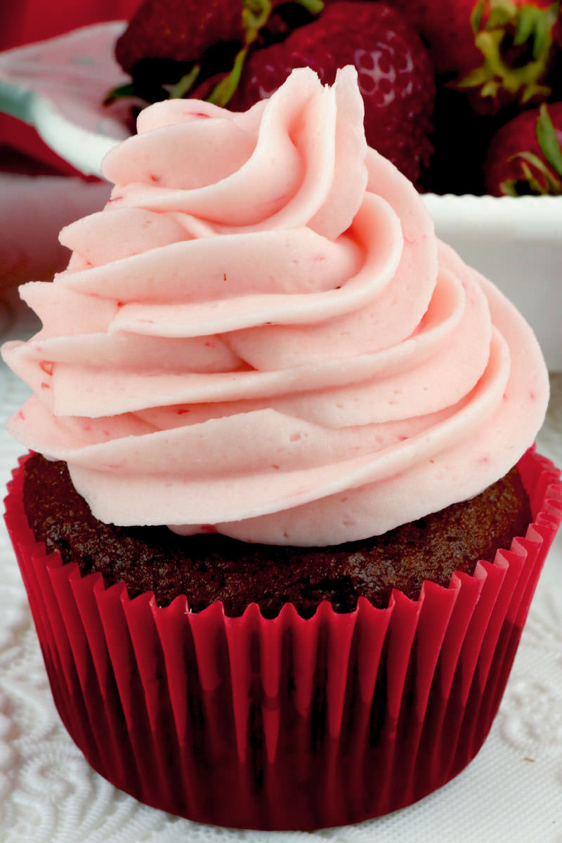The Best Strawberry Buttercream Frosting - Two Sisters