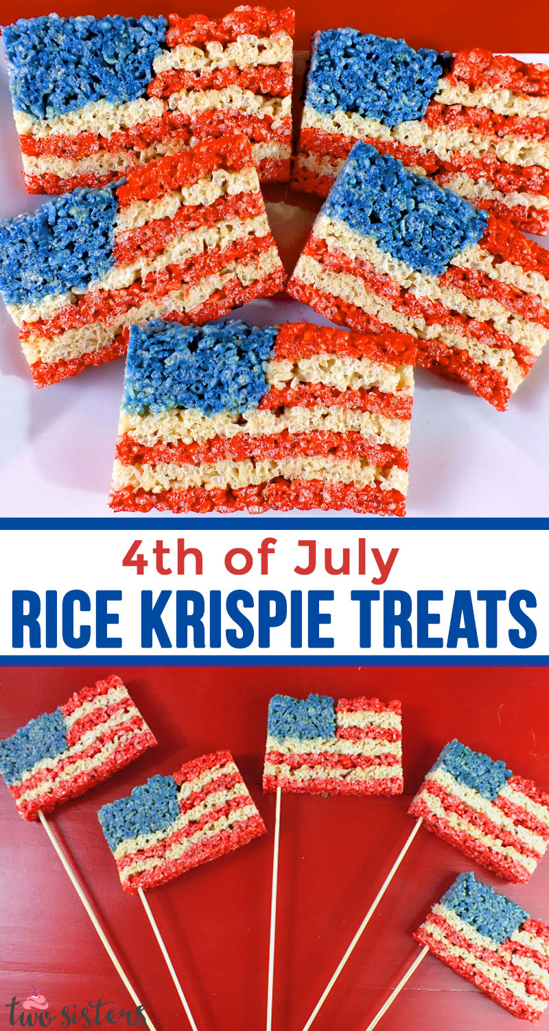4th Of July Rice Krispie Treats
 4th of July Rice Krispie Treats Two Sisters