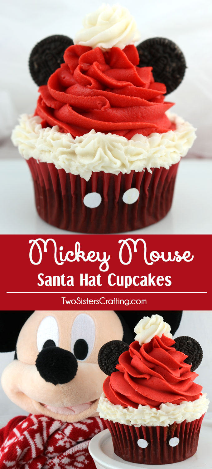 Santa Hat Mini Cupcakes