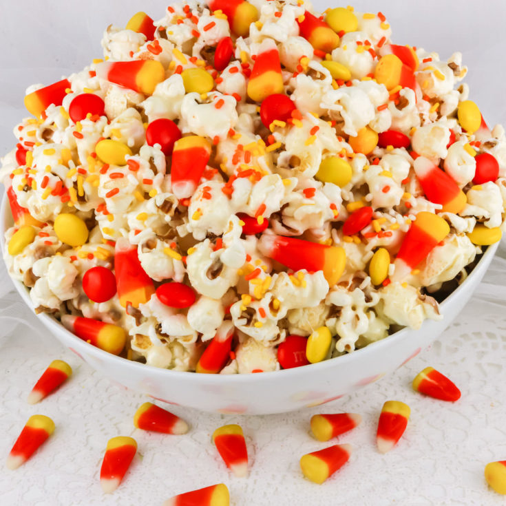 Fall Candy Corn Popcorn