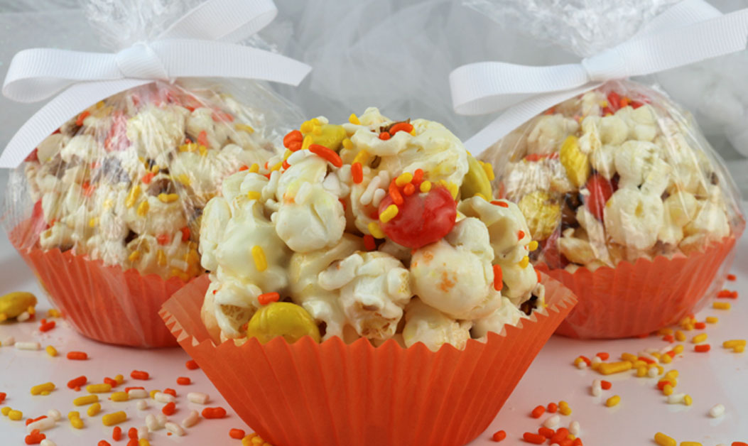 Halloween Popcorn Balls - Two Sisters