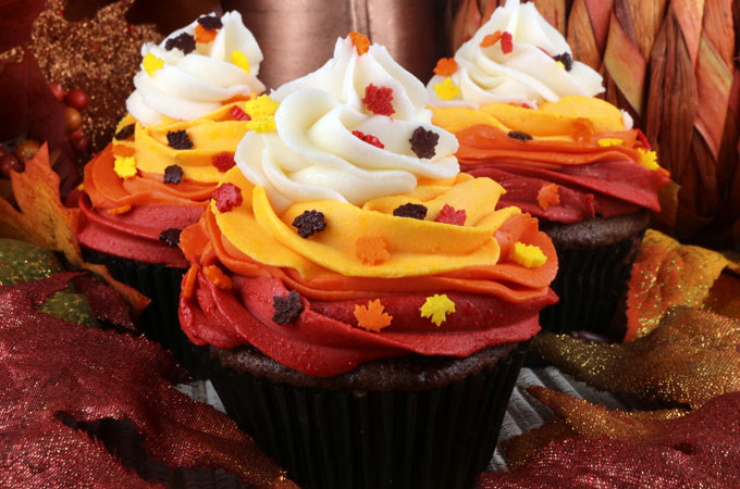 Image result for FALL THANKSGIVING CUPCAKES