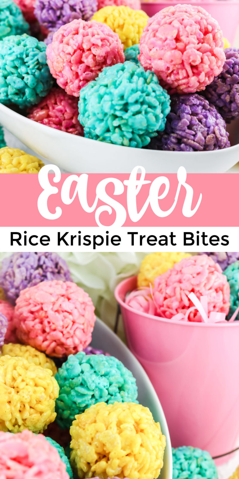Easter Rice Krispie Treat Bites - Two Sisters