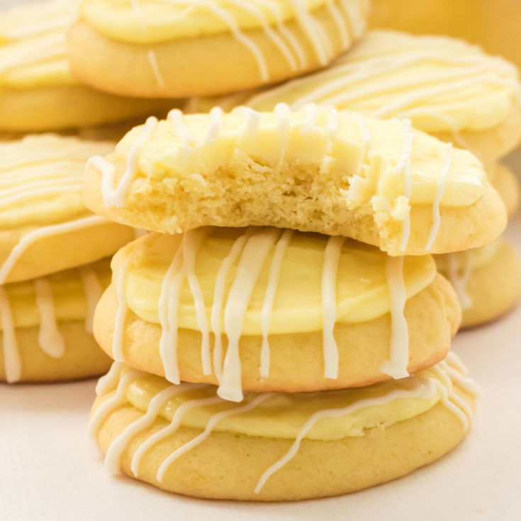Lemon Cookies with Lemon Frosting