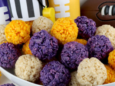 Minnesota Vikings Rice Krispie Bites