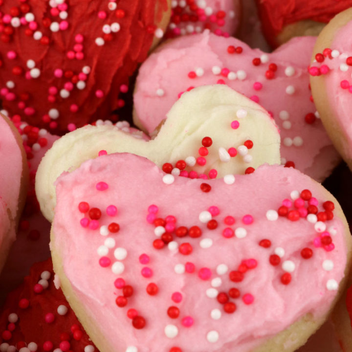 Valentine S Heart Sugar Cookie Bites Two Sisters