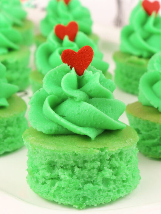 Grinch Cake Bites - Two Sisters