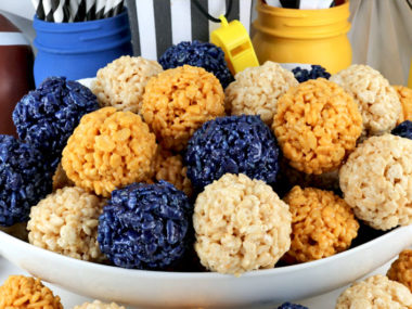 Los Angeles Rams Rice Krispie Bites