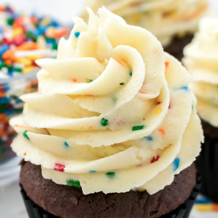 The Best Cake Batter Buttercream Frosting