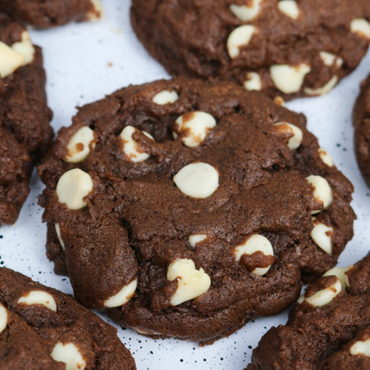 Chocolate White Chocolate Chip Cookies