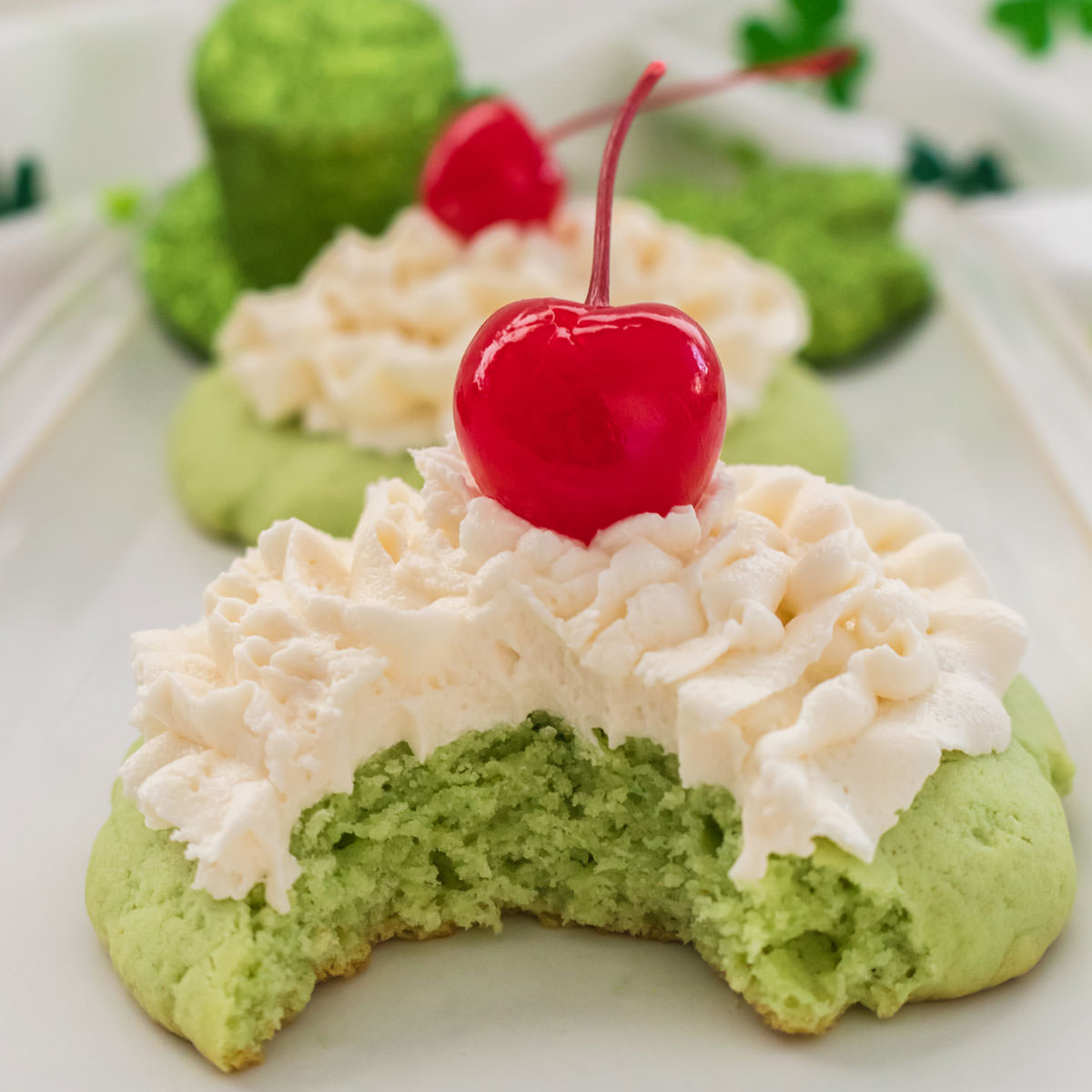 Shamrock Shake Cookies